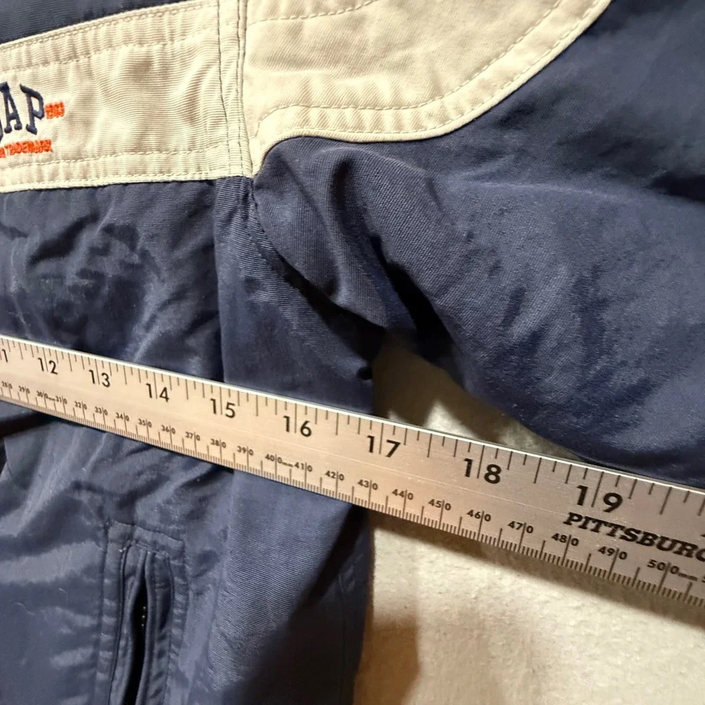 GAP Kids Navy Blue Zip Jacket Small (5-6) Fleece Lined Windbreaker Y2K Retro‎